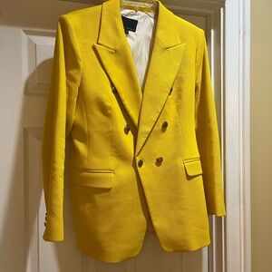 Double-breasted Blazer with Gold Buttons